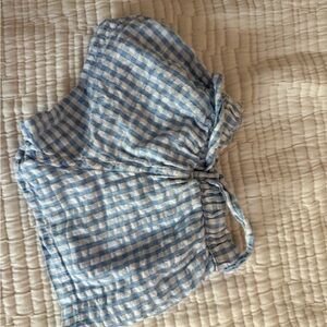 Nordstrom Light Blue and White Striped girls shorts